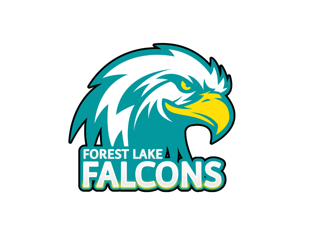Forest lake Falcons Logo Kick It Touch Football Junior Touch